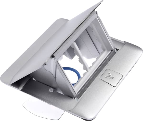 Legrand Pop-up Golvbox 100 x 122 x 61,2mm 4-modul aluminium (054011)