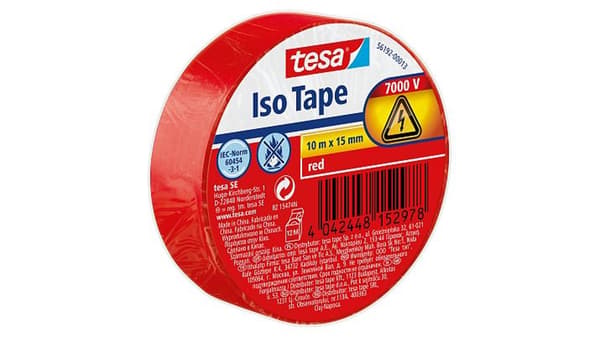 Tesa tesa eristysteippi 10m 15mm punainen