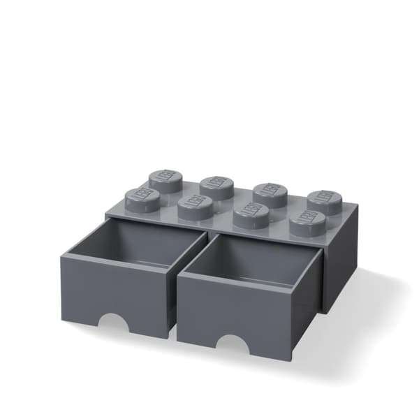 Lego Förvaringslåda 8 mörkgrå