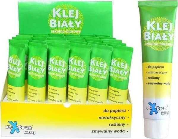 Hvid skole-kontorlim 50g (30 stk)