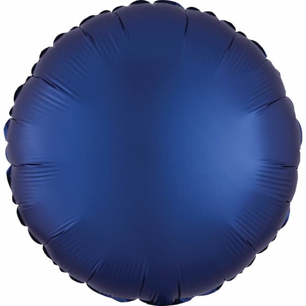 Folieballon Glans Marineblå rund 43cm 9914110