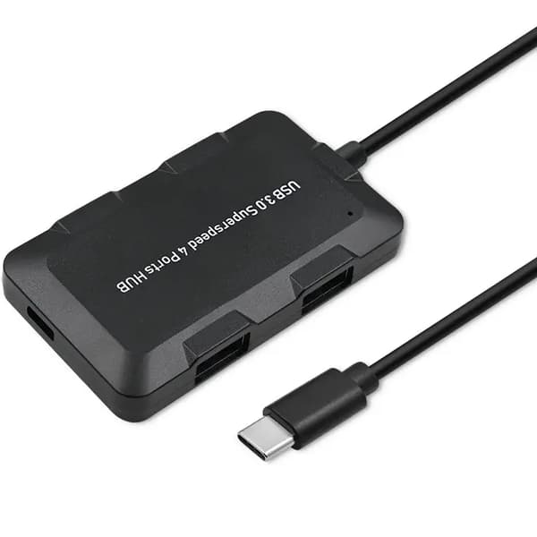 Qoltec Hub Adapter USB-C 3.1 5i1 | 4x USB 3.0 | mikro USB