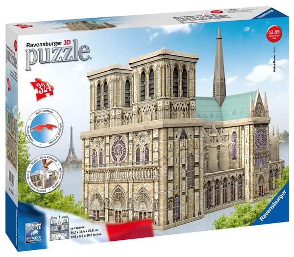 3D-palapeli Notre Damen katedraali