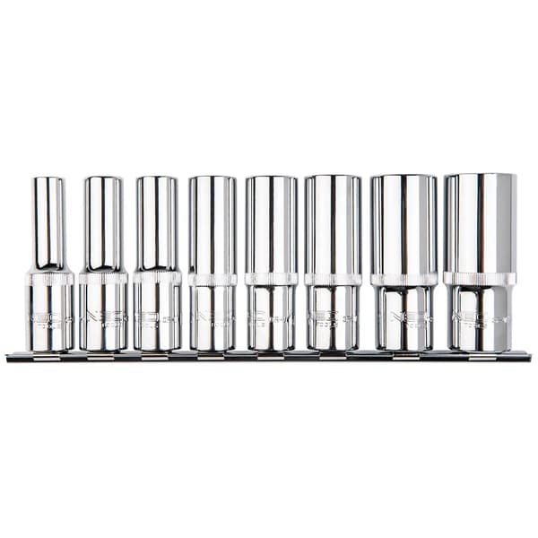 Neo Spline Topnøglesæt 1/2\" 10-24mm Lang 8 stk (08-650)