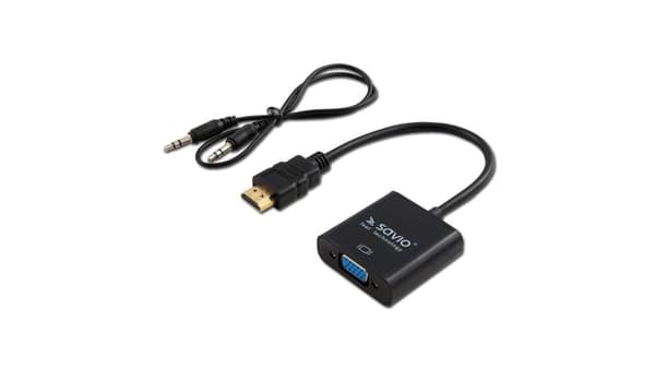 SAVIO CL-23/B - videoadapter - HDMI /