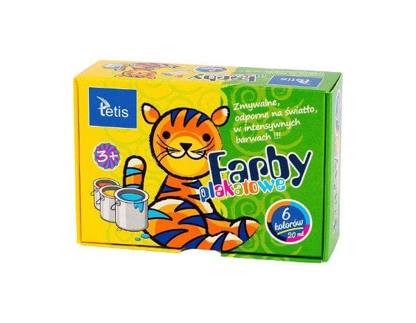 Tetis Affischfärger 6 färger 20ml