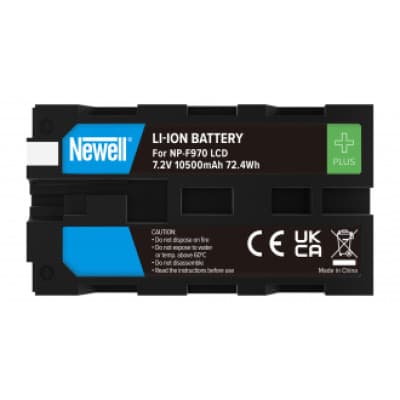 Newell genopladeligt batteri Plus erstatning for NP-F970 LCD til Sony