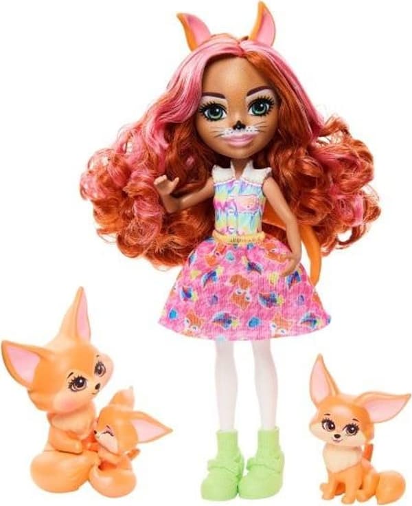 Enchantimals Filigree Fox-docka, rävfamiljset, Perk ZA5106