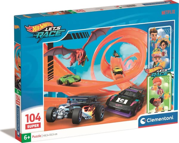 Pussel 104 Super Color Hot Wheels