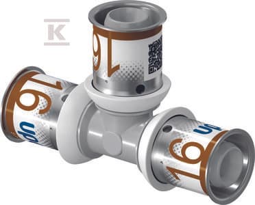 Uponor S-Press Plus PPSU T-rör 16-16-16mm (1039944)
