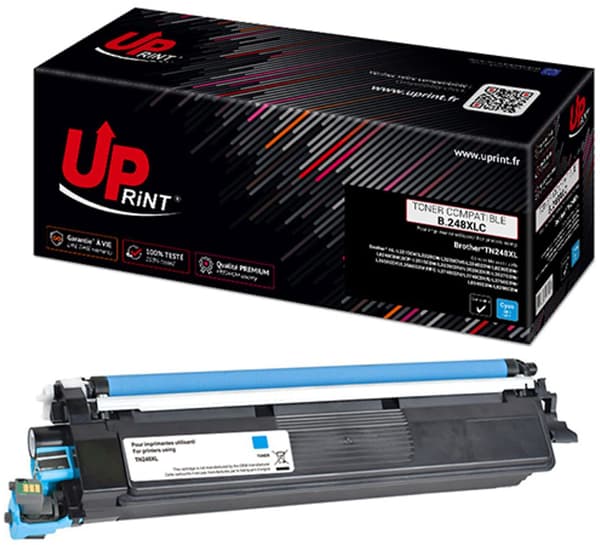 Uprint kompatibel tonerpatron TN248XLC, cyan, 2300s
