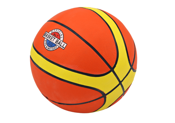 Basketboll orange. gul 7-9 storlek 7