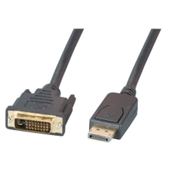 Kabel EFB Displayport/DVI Hane A/Hane A 1m Svart