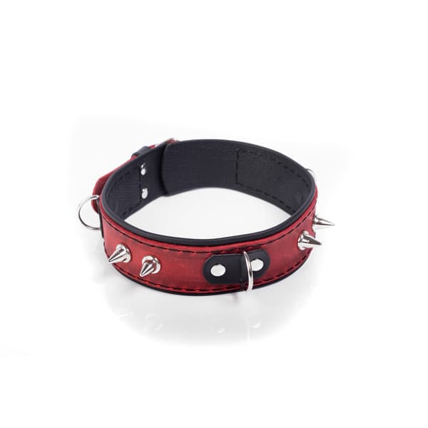 Halsband Crazy Horse Röd, Stor