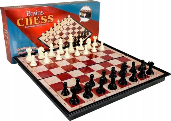 Klassisk magnetisk skak 24,5x24,5cm