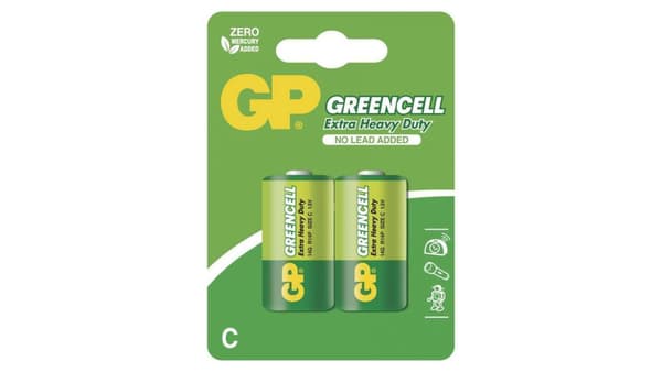 GP GREENCELL 1.5V R14/2 batteri