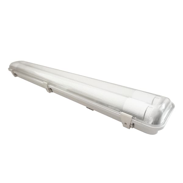 Hermetisk armatur 2x60cm för LED-lysrör