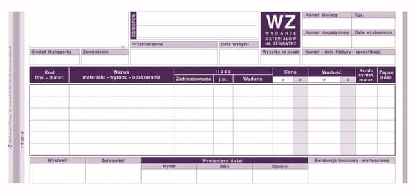 WZ Ulkomateriaalin numero 351-8