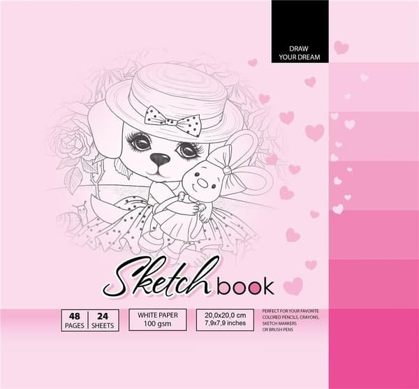 Skitsbog 200x200/48K 100g TW FRESH