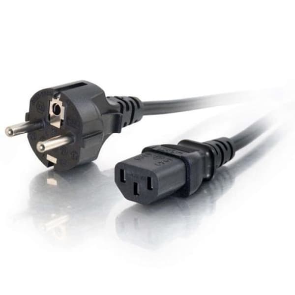 Dell-virtajohto EU 2M A6929301, 2 m, uros/naaras, C13-liitin, CEE7/7, musta