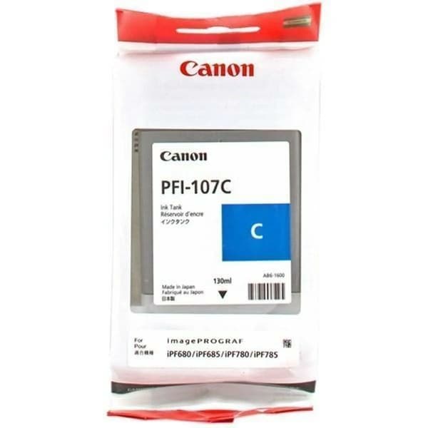 Canon bläckbehållare PFI-107 C - Cyan