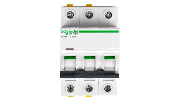 Schneider Electric effektkontakt 3P B 10A 6kA AC IC60n - A9F03310