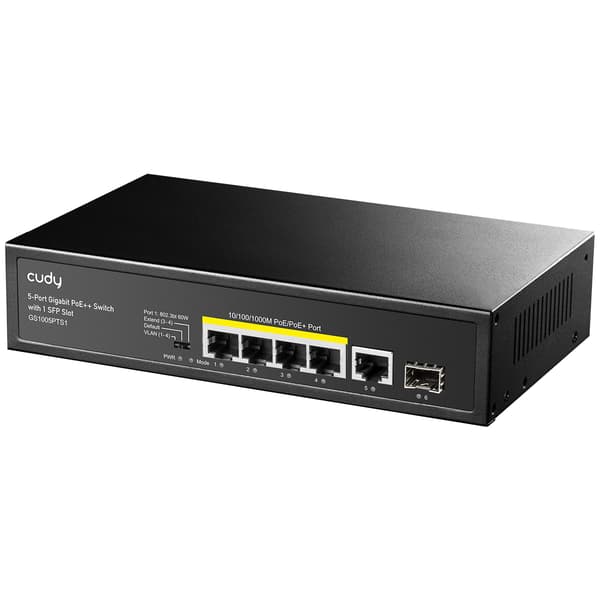 Switch GS1005PTS1 5xGe PoE+ 1xSFP 120W