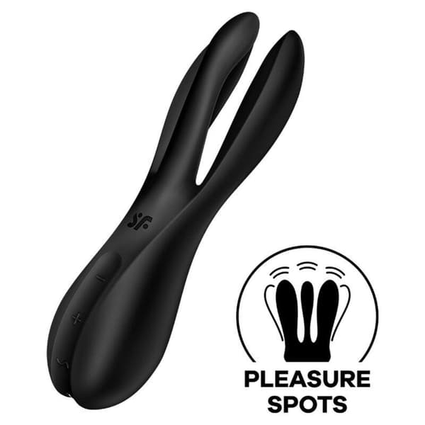 Monitoimivibraattori Satisfyer Threesome 2 musta