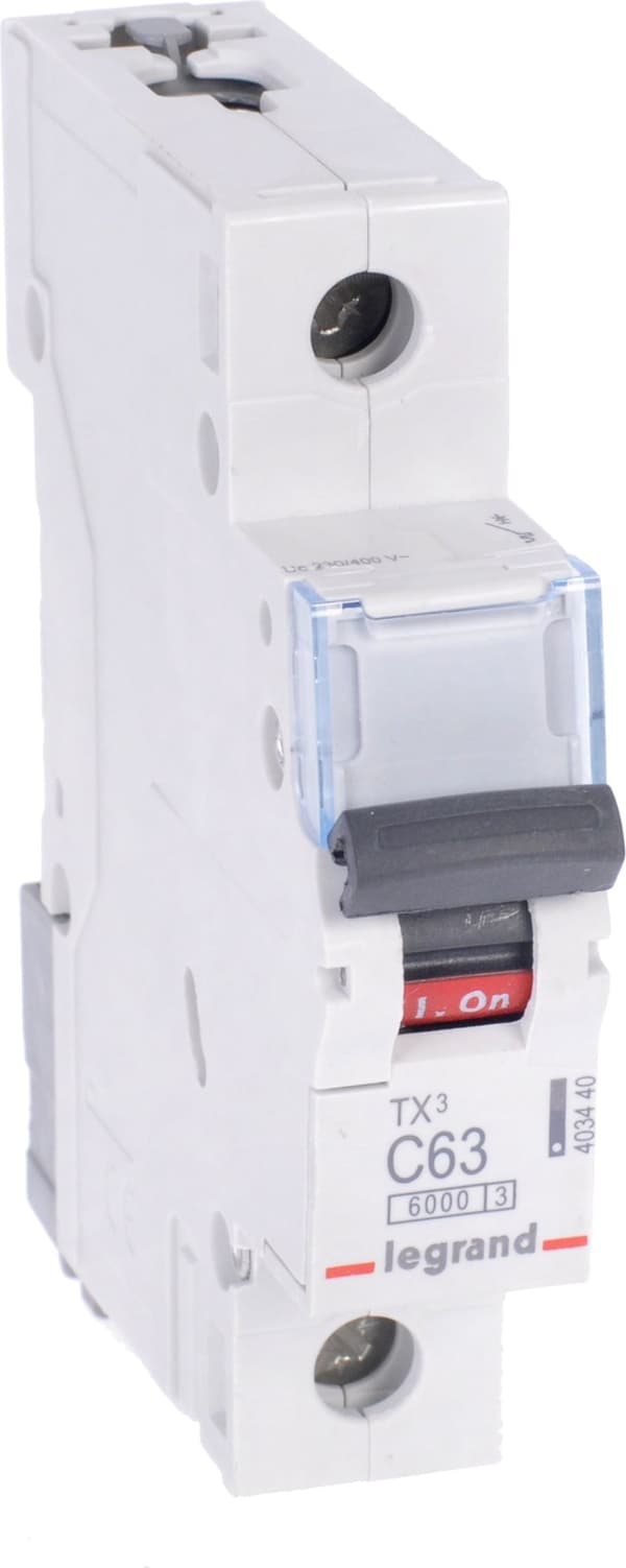Legrand Sidobrytare S 301 1P C 63A 6000A - 403440