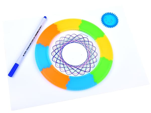 Spirograph Ritset KREATIVA spiraler Ritverktyg TA0080
