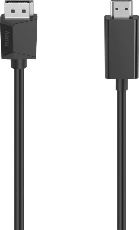Kaapeli Hama Displayport - HDMI 4K 1,5m musta