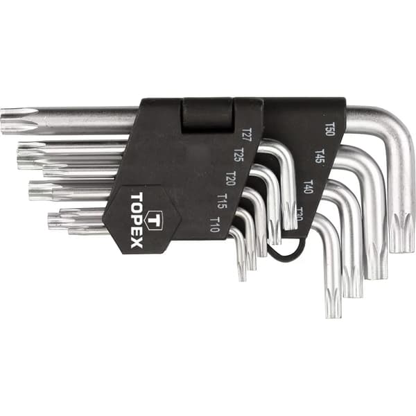 Topex Torxnyckelsats typ L T10-T50 9 delar (35D960)