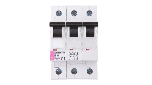 Eti-Polam Adapterafbryder ETIMAT10 3P B 6A 10kA AC - 002125712