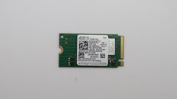 Lenovo 512 Gt M.2 2242 PCIe 4x4 SSD -asema