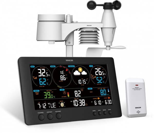 Sencor Sencor Sääasema Professional METEO WiFi SWS 12500 h. LCD 21,4cm Väri