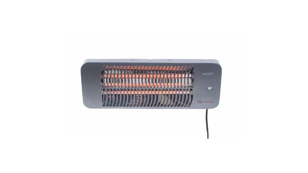 SUNRED Lämmitin LUG-2000W, Lugo Quartz Seinä Infrapuna, 2000 W, Harmaa, IP24