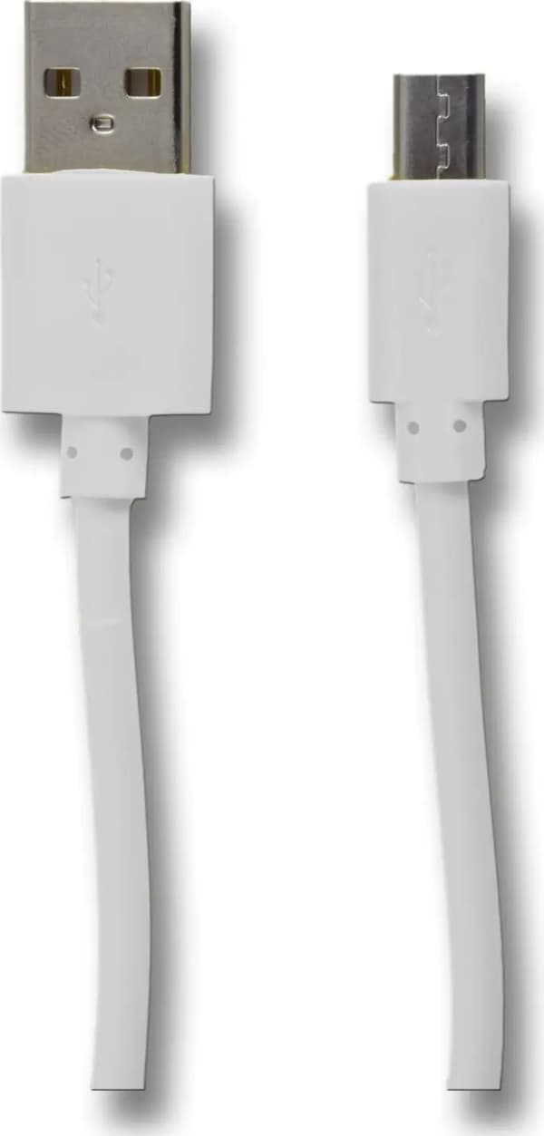 Kabel USB 2GO 2GO USB Ladekabel til mikro-USB - hvid - 100cm