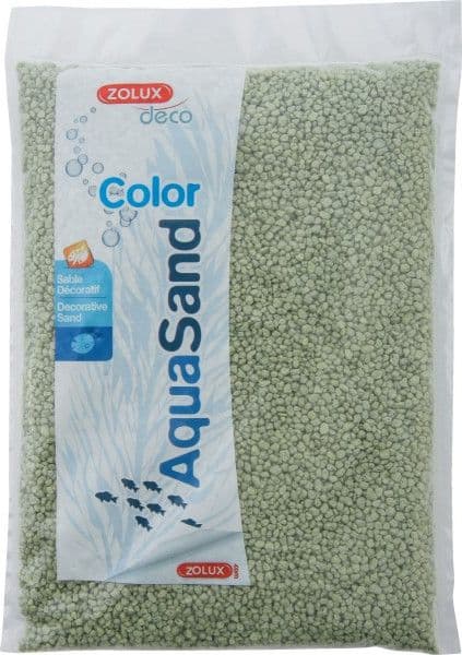 Zolux Aquasand Color lindgrön 1kg