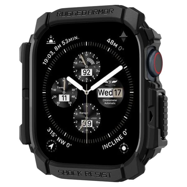 Spigen Rugged Armor, mat sort - Apple Watch 11/10 46mm