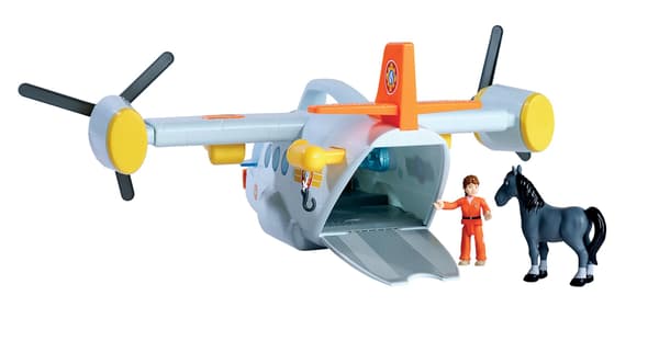 Simba Brandmand Sam Stort Redningsfly 42 cm + Krystyna Figur 9252615