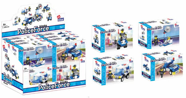 Byggeklodser Politi mix ALLEBLOX