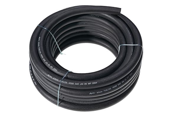 Brændstofslange gummiforstærket 3-lags sr 8 mm/1 mb (10m i rulle)