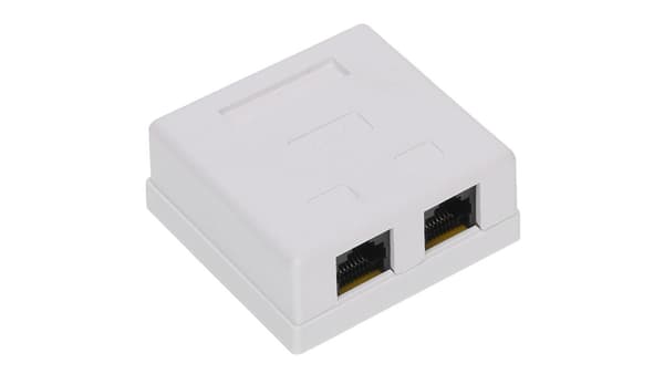 RJ45-2G1/6 KAKSOISPÄÄLIITIN