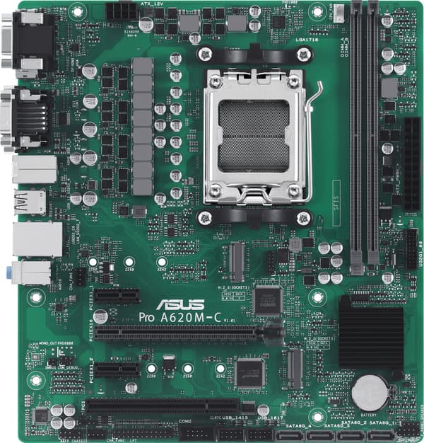 ASUS-emolevy Pro A620M-C-CSM - micro ATX - Socket AM5 - AMD B650
