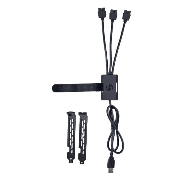 Lian Li PW-U2TPAB USB-hub - Sort