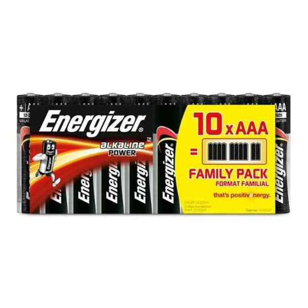 Alkalinebatterier Energizer 630066 AAA LR03 (10 stk)