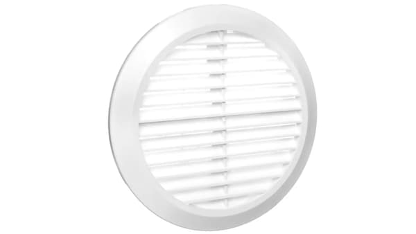 Ventilationsrist fi 100-150mm hvid T36
