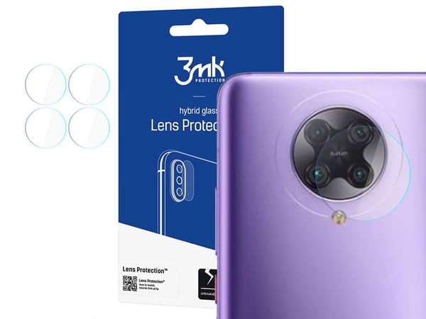 Glas x4 til kameralinse 3mk Linsebeskyttelse til Xiaomi Poco F2 Pro