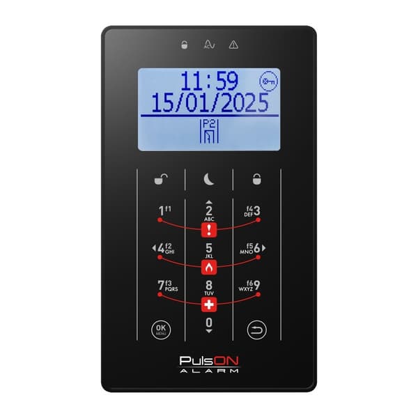 SENSORISK TASTATUR TIL ALARMPANEL PULSON-LCD/T-BL