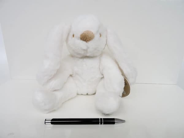 Maskotkanin Charlotte hvid 25cm 13859